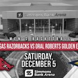 Arkansas Razorbacks VS Oral Roberts Golden Eagles