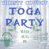 THIRSTY COWBOY TOGA PARTY