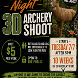 Tuesday Night 3D Archery Shoot - All Welcome to Join!