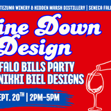 Wine Down & Design: Game Day Paint Party for Bills Fans