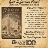 Back to Opening Night – Reliving November 22, 1926