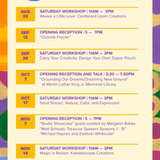 Saturday Workshops