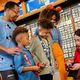Kids Pin Trading
