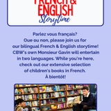 Bilingual French & English Storytime with Monsieur Gavin