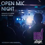Chris Marshall presents Open Mic Night (free)