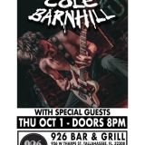 Cole Barnhill w/ bands tba at 926 Bar