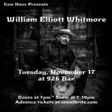 William Elliott Whitmore w/ support tba at 926 Bar