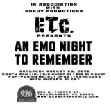 ETC. AN EMO NIGHT TO REMEMBER!
