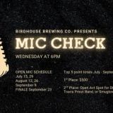 Mic Check Competition at Birdhouse Brewing Co.