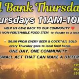 FOOD BANK THURSDAYS at Summerlands Brewing Company!