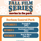 Movies in the Park: DPR’s Fall Film Series (free)