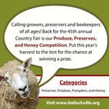 Produce, Preserves, and Honey Contest
