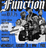 FUNCTION WITH DJ J3 // WEST COAST HIP HOP / G FUNK / HYPHY / STONER ANTHEMS