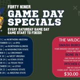 Forty Niner Game Day Special: UofA vs. NAU