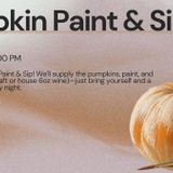 Pumpkin Paint & Sip