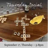 September 17, Thursday 5-8pm - Thursday Social