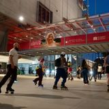 Skate Hunnies Party on Wheels at the Academy Museum