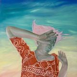 Balancing The Feminine, Martine MacDonald Live painting