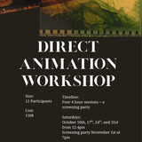 Four-Session Direct Animation Workshop (Starts October 10th)
