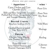 Wine Pairing Dinner