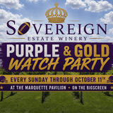Purple and Gold Game day at Sovereign