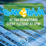 Tuesday Night Trivia at T&B Downtown