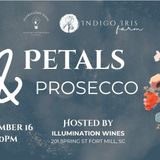 Indigo Iris Petals & Prosecco Floral Arrangement Workshop