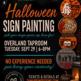 halloween sign painting