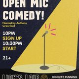 Open Mic Comedy Night Hosted by Anthony Crawford