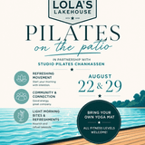 Pilates on the Patio at Lola's Lakehouse with Studio Pilates Chanhassen
