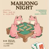 BIWEEKLY MAHJONG NIGHT