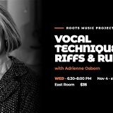 RMP WORKSHOP: Vocal Technique Masterclass: Riffs and Runs
