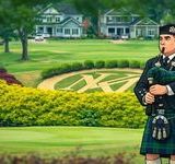 Live Bagpiper on Eagles Lawn