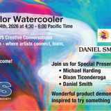 Watercolor Watercooler with special product presentations from Michael Harding, Dixon Ticonderoga and Daniel Smith