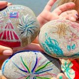 Rock Painting at Tidal Beach