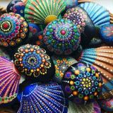 Sea Shell Painting at Tidal Beach (free)