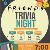 Friends Trivia Nights at The Barn! Compete for The Geller Cup!