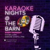 Thursday Night Karaoke at The Barn!