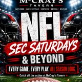 FOOTBALL SEASON AT McCRAY'S!