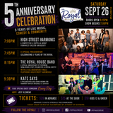 5th Anniversary Celebration | High Street Harmonix, Royal House Band, Kate Says