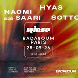 Club — Rinse: Hyas, Naomi b2b Saari, Sottoh