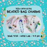 🎒Beaded Backpack Charms 🎒 (6th-12th)