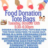 Food Donation Tote Bags