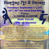 Staying Fit & Strong (In-Person)