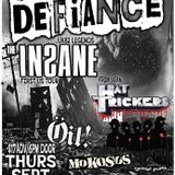 CiderUp Shows XXVI DEFIANCE + THE INSANE HAT TRICKERS + ÖIL! + MOKOSOS