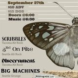 Real Art Tacoma Presents: 3rd on Pike, Scribbles, Big Machines, Discernment