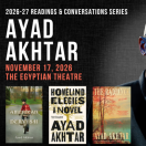Readings & Conversations: Ayad Akhtar 7:30pm