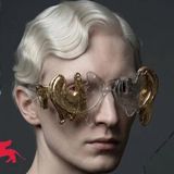 melting eyewear in glass and gold blurs sculpture, design, and optics in venice