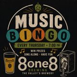 Music Bingo at 8one8 Brewing (free)
