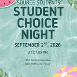 Student Ministry “Student’s Choice” Night